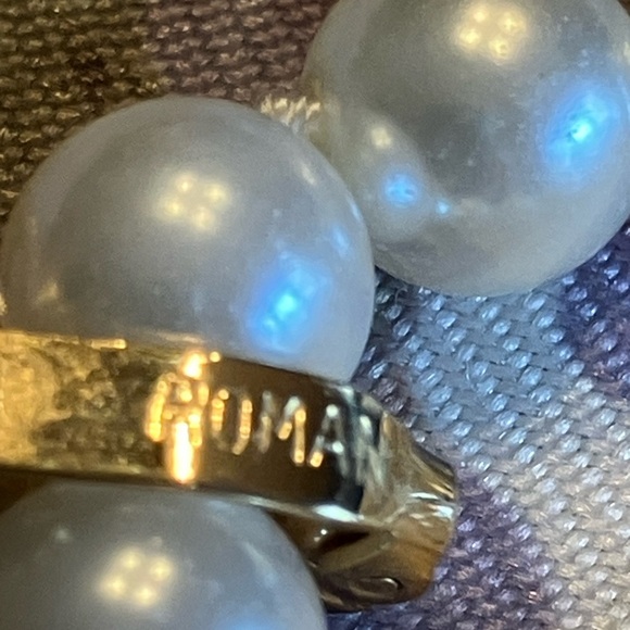 ROMAN SIGNED GLASS PEARLS WITH BEAUTIFUL PENDANT - Picture 6 of 16